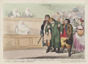 Stoney Bowes at the Court of Kings Bench, James Gillray