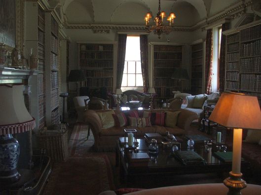 The Long Library.  Coke brought home many books from his Grand Tour.  This is now the Coke family's main sitting room.  Image by Lenora.