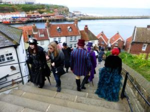 Heading down into the Whitby from St Mary's